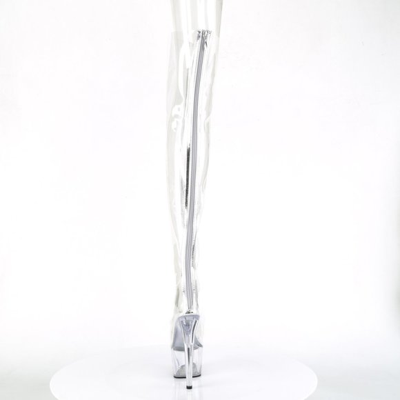 Clear Heeled Thigh High Boots - Picture 5 of 5